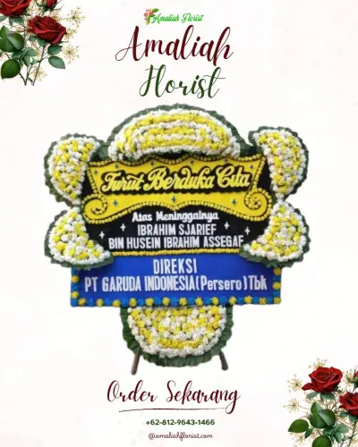 Papan Bunga Duka di Sukamekarsari