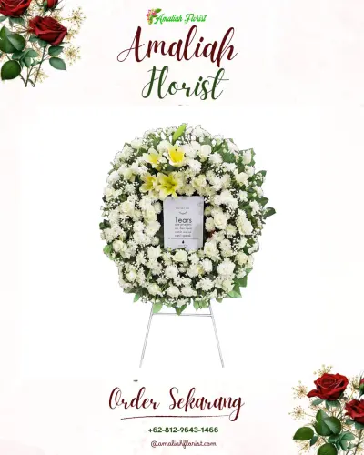 Krans Bunga Duka Cita di Sukamekarsari
